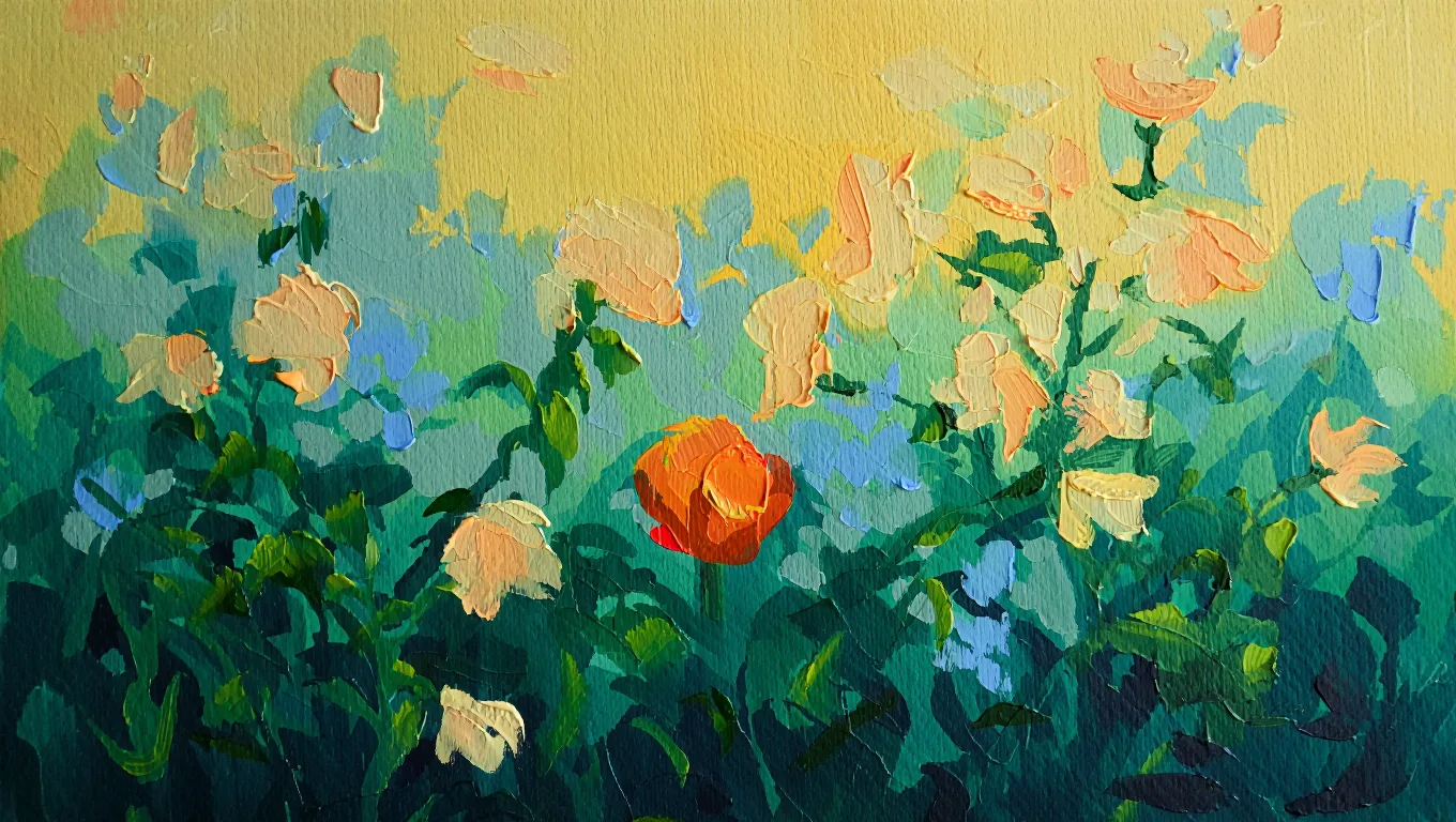 Painterly garden inline image